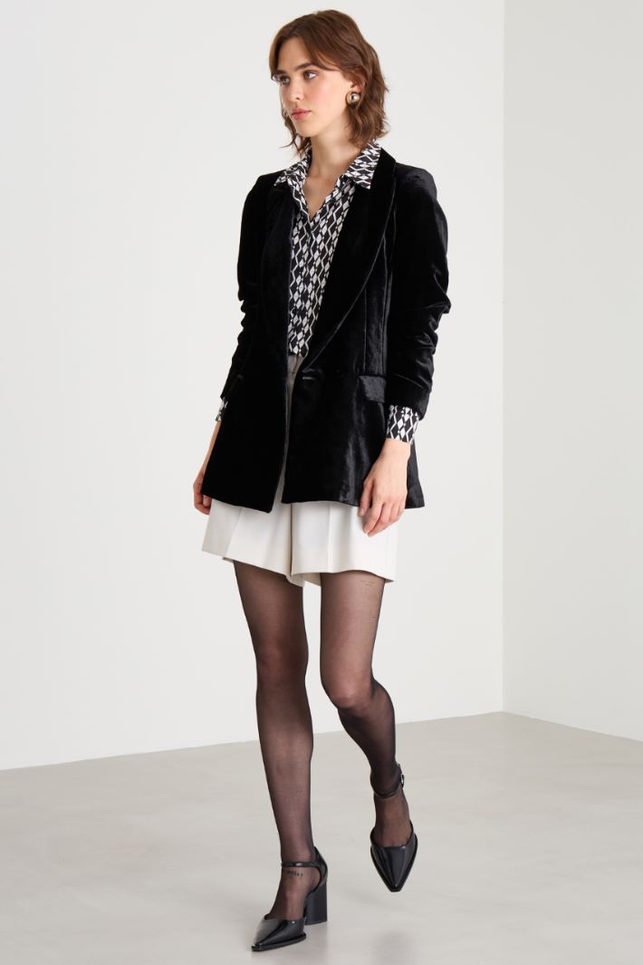 Blazer doppiopetto in ciniglia Intrend