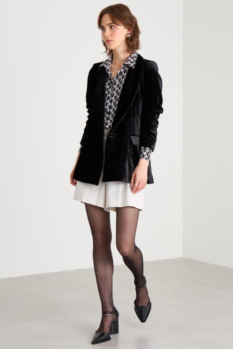 Blazer doppiopetto in ciniglia Intrend