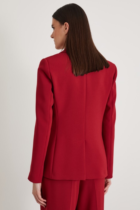 Blazer monopetto in crépe