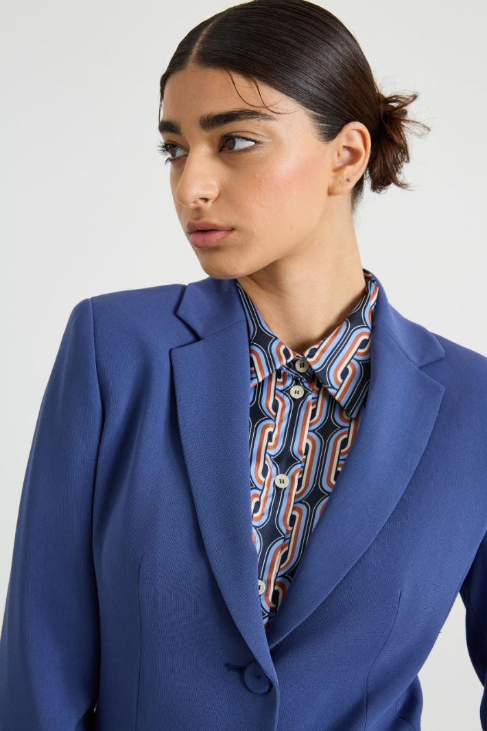 Slim single-breasted blazer Intrend - 4