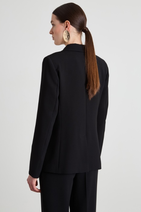 Blazer monopetto in crépe