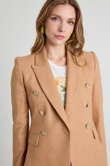 Blazer con bottoni in metallo