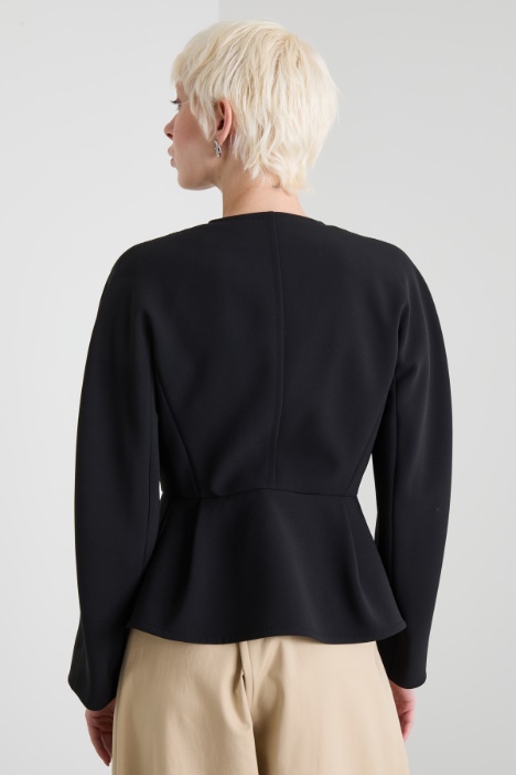 Blazer girocollo a corolla