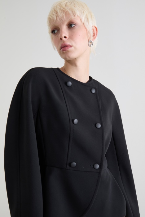 Blazer girocollo a corolla