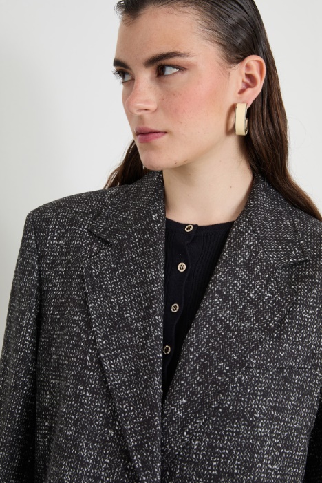 Blazer in seta stampata