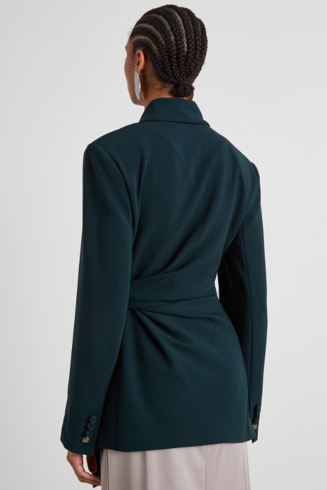 Blazer incrociato in cady