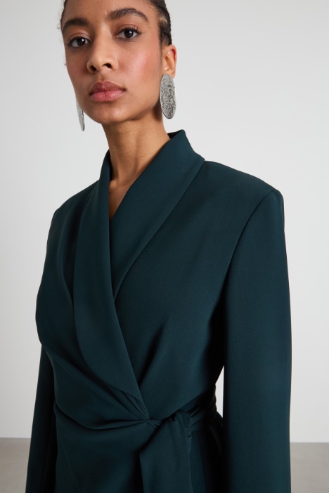 Blazer incrociato in cady