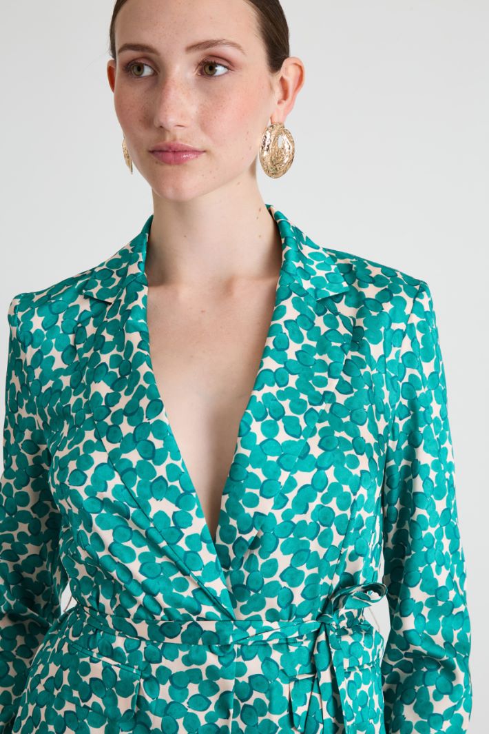 Blazer in twill a fantasia