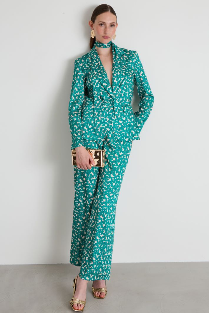 Blazer in twill a fantasia