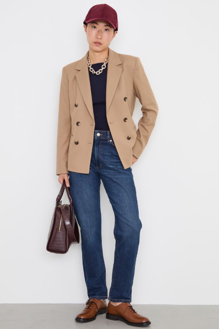 Slim double-breasted blazer Intrend - 3