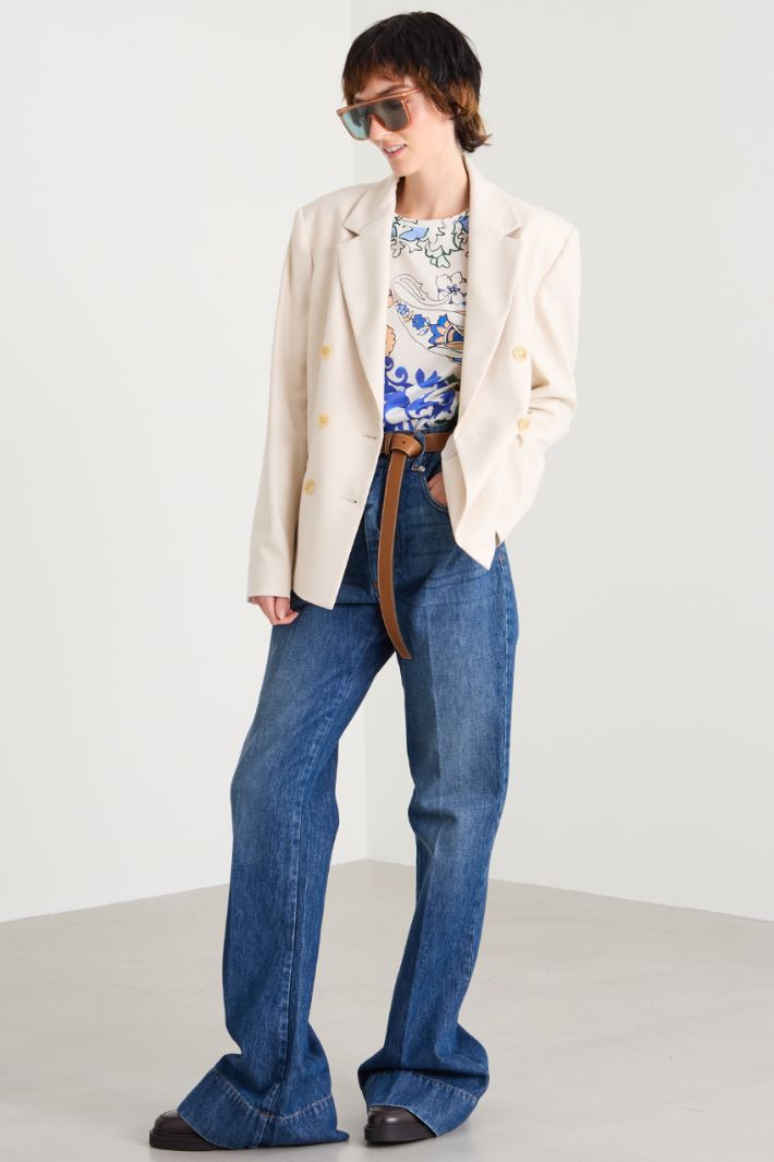 Slim double-breasted blazer Intrend - 3