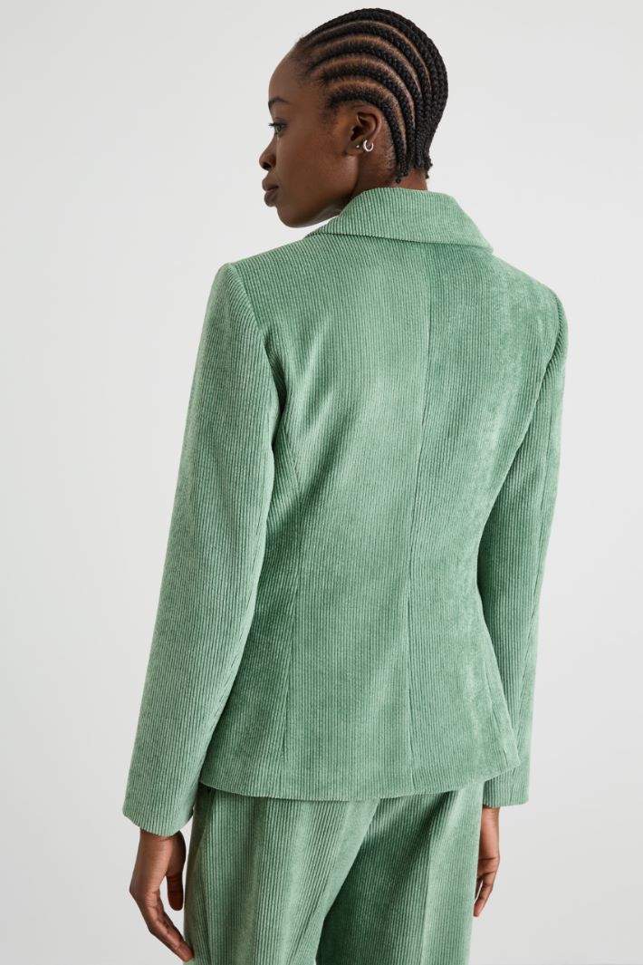 Slim-fit corduroy blazer Intrend - 2