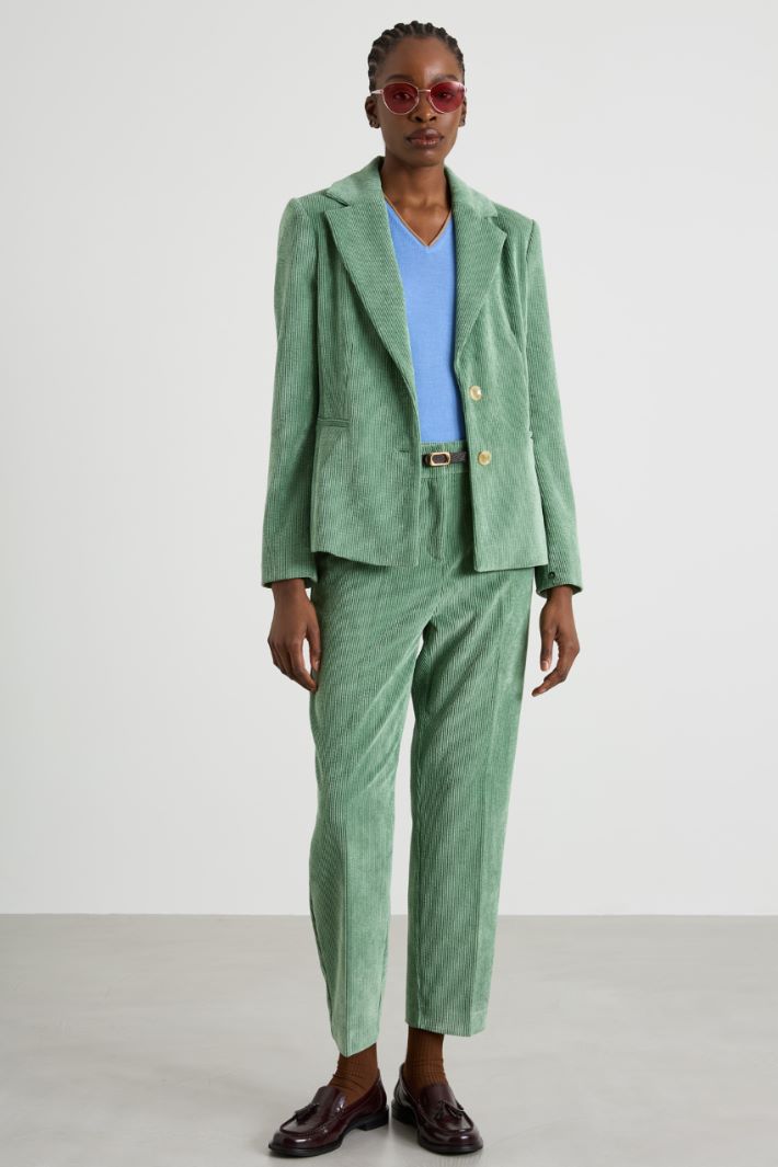 Slim-fit corduroy blazer Intrend - 4