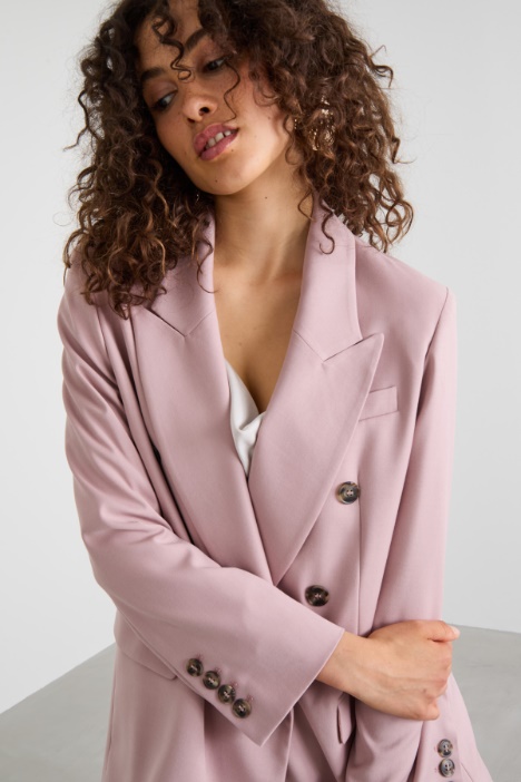 Blazer recto cruzado