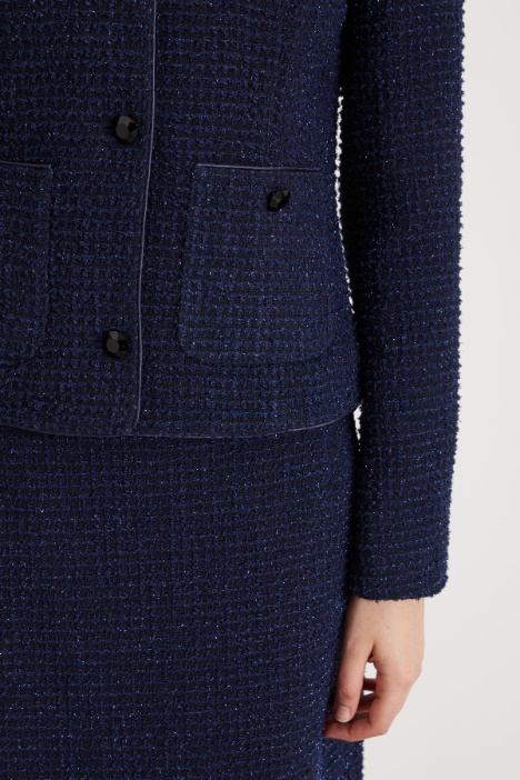 Giacca in stuoia lamé