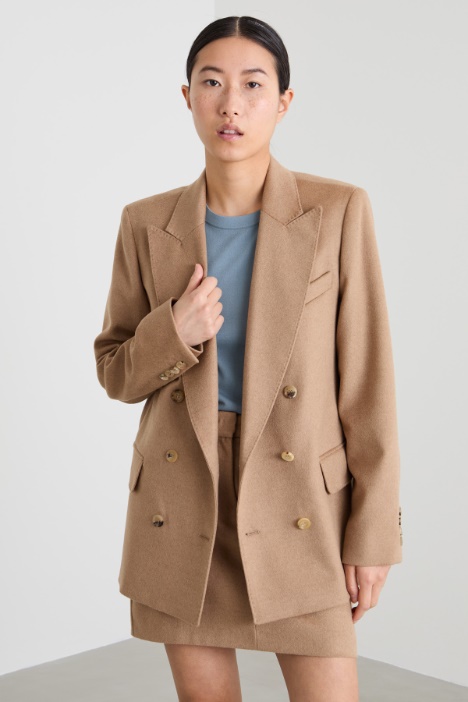 Blazer de paño cibelinado