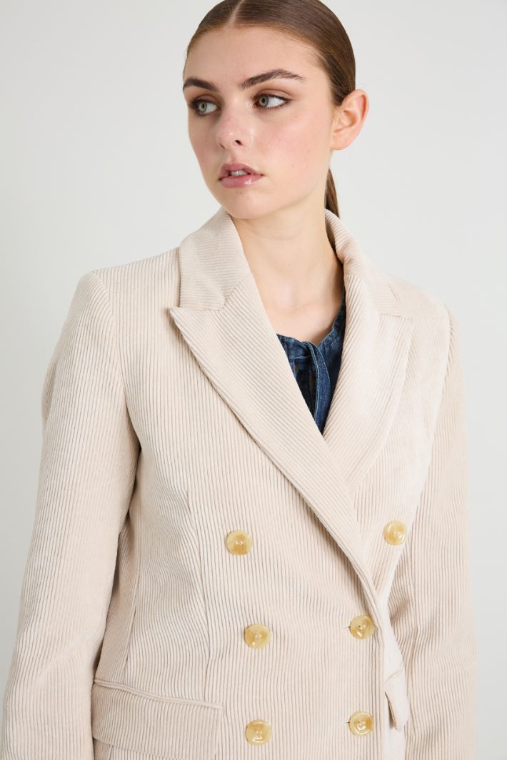 Blazer doppiopetto in velluto Intrend - 4