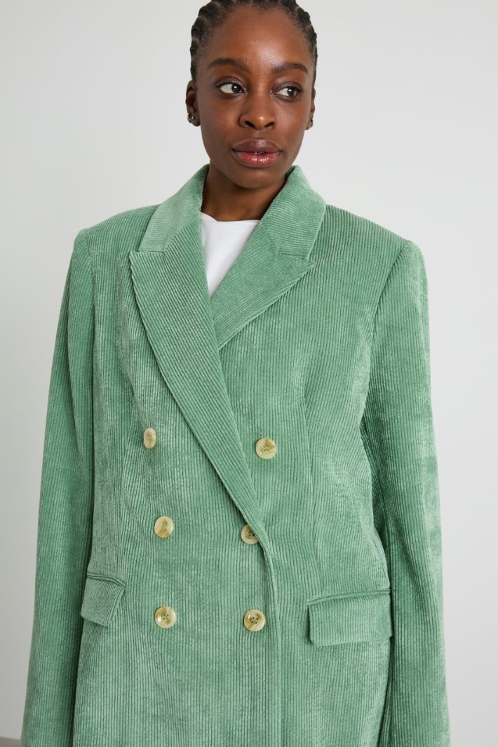 Double-breasted velvet blazer Intrend - 2