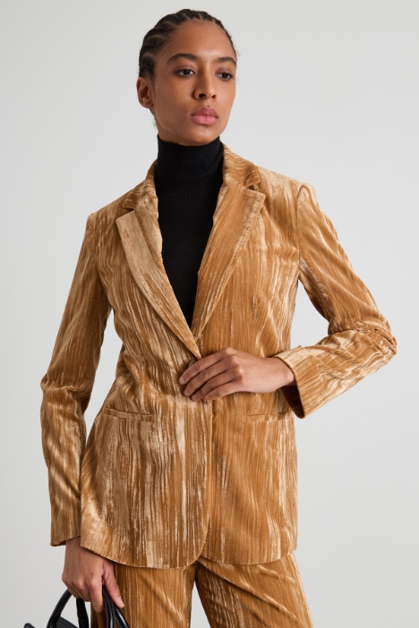 Slim-fit velvet blazer Intrend