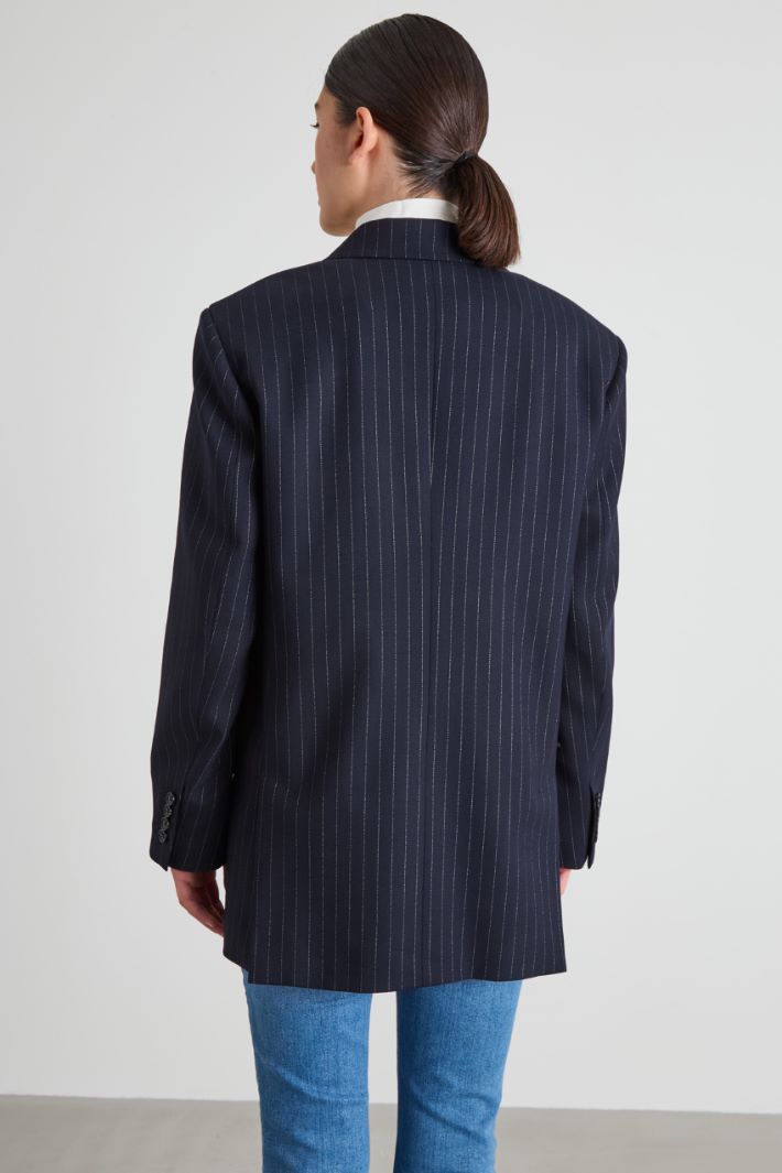 Pinstriped wool blazer Intrend - 2
