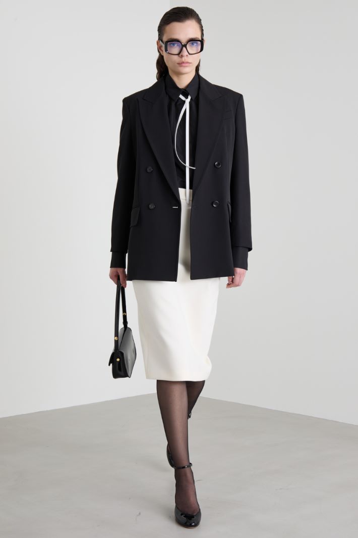 Blazer dritto in gabardina Intrend - 3