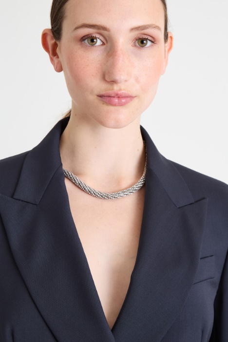 Blazer doppiopetto in tela