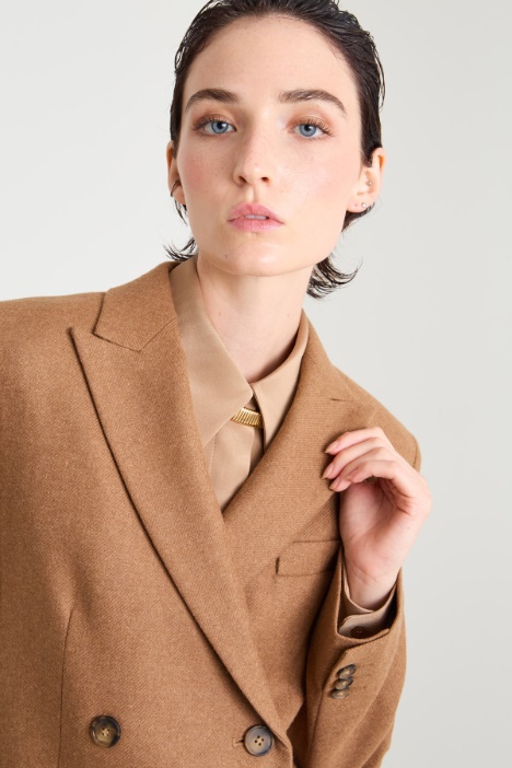 Blazer in batavia di lana