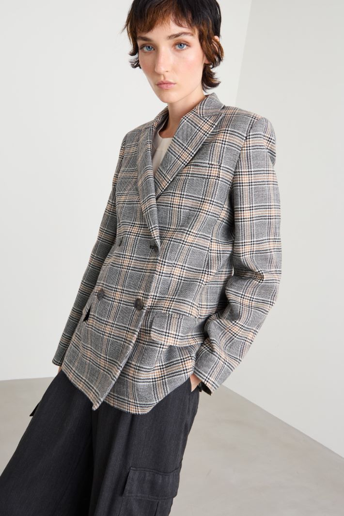 Blazer in batavia di lana Intrend