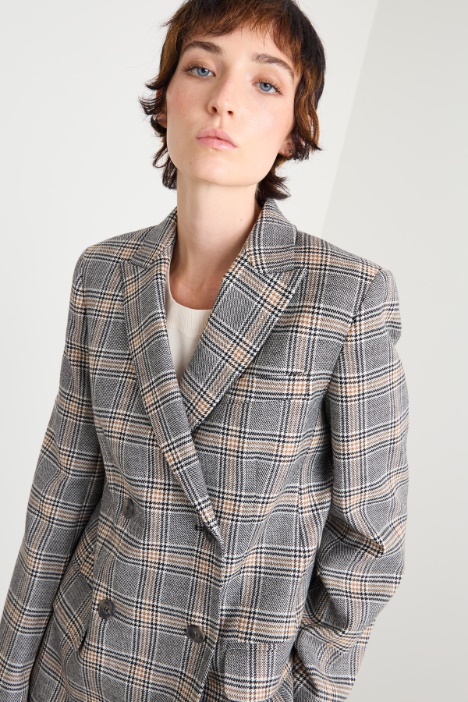 Blazer in batavia di lana