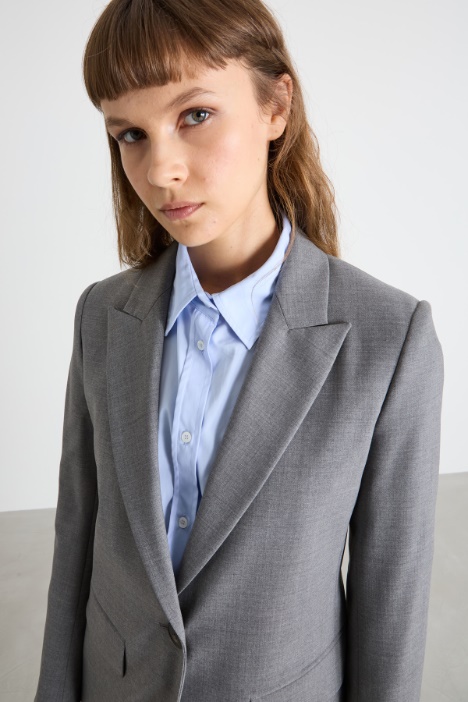 Blazer con bottone singolo