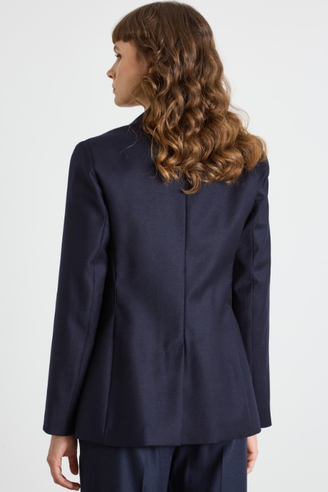 Blazer in flanella di lana