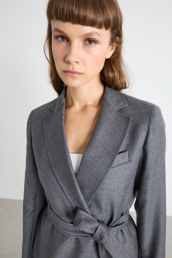 Wool flannel blazer Intrend - 3