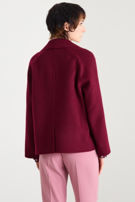 Caban con bottoni rivestiti