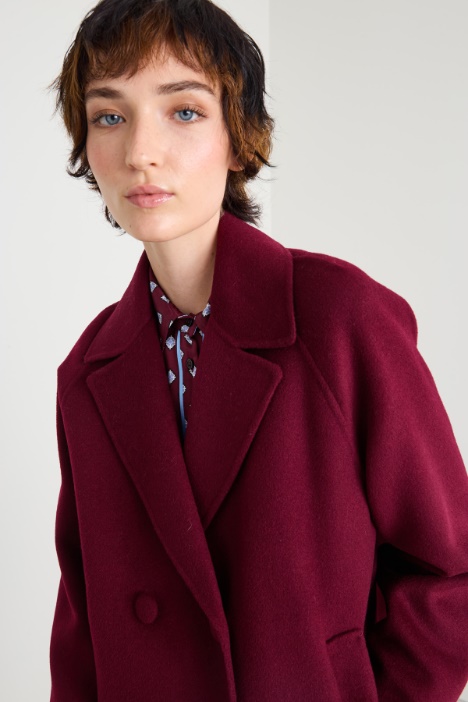 Caban con bottoni rivestiti