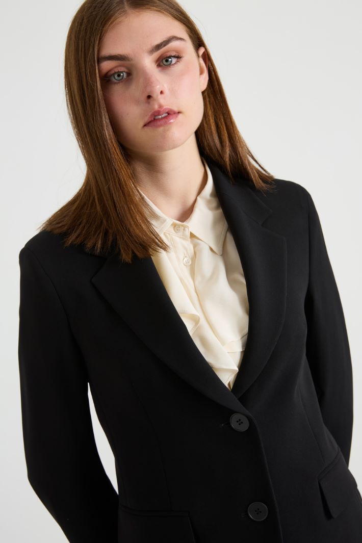 Single-breasted cady blazer Intrend - 4