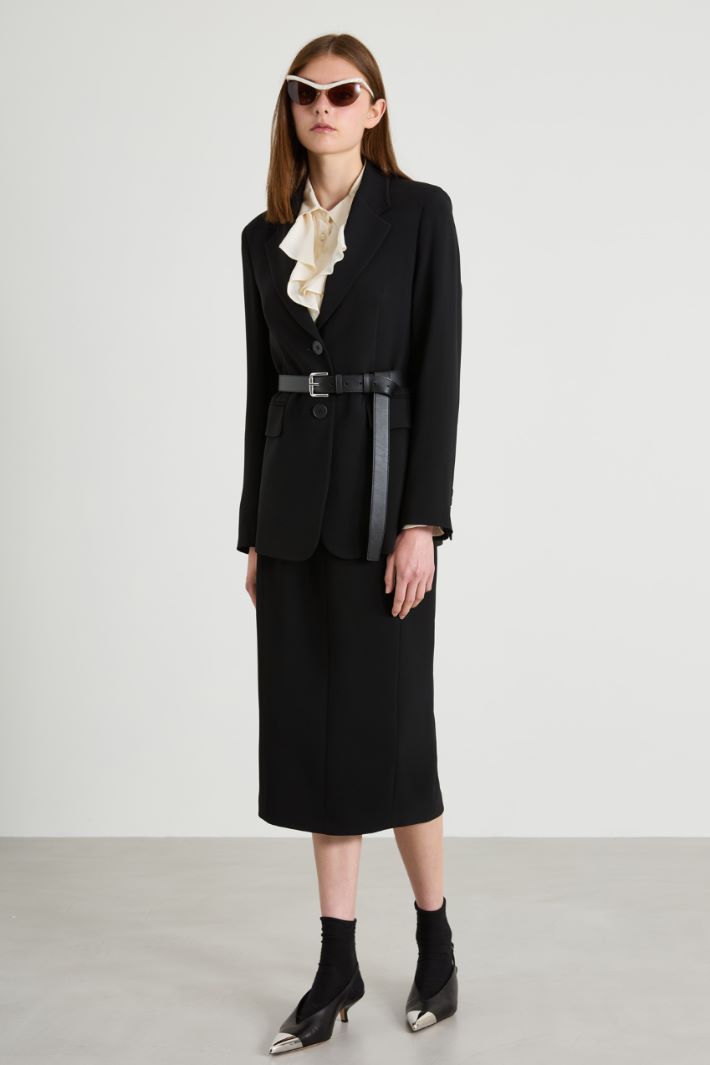 Single-breasted cady blazer Intrend - 3