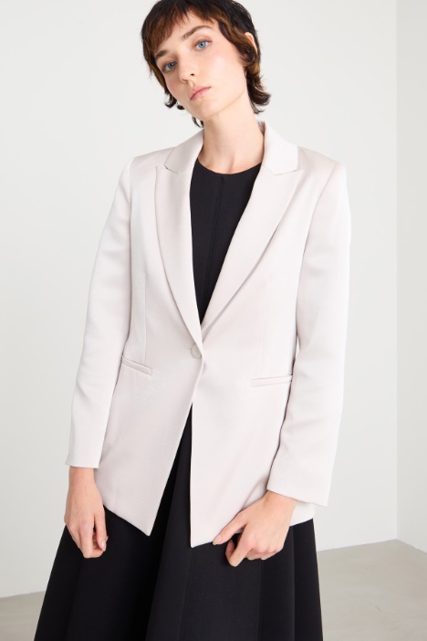 Blazer in shiny envers satin Intrend