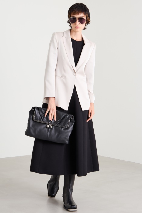 Blazer in shiny envers satin Intrend