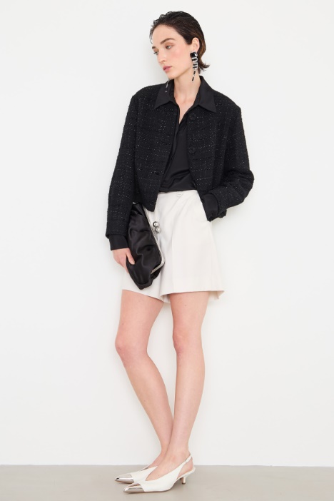 Bomber in tweed lamè Intrend