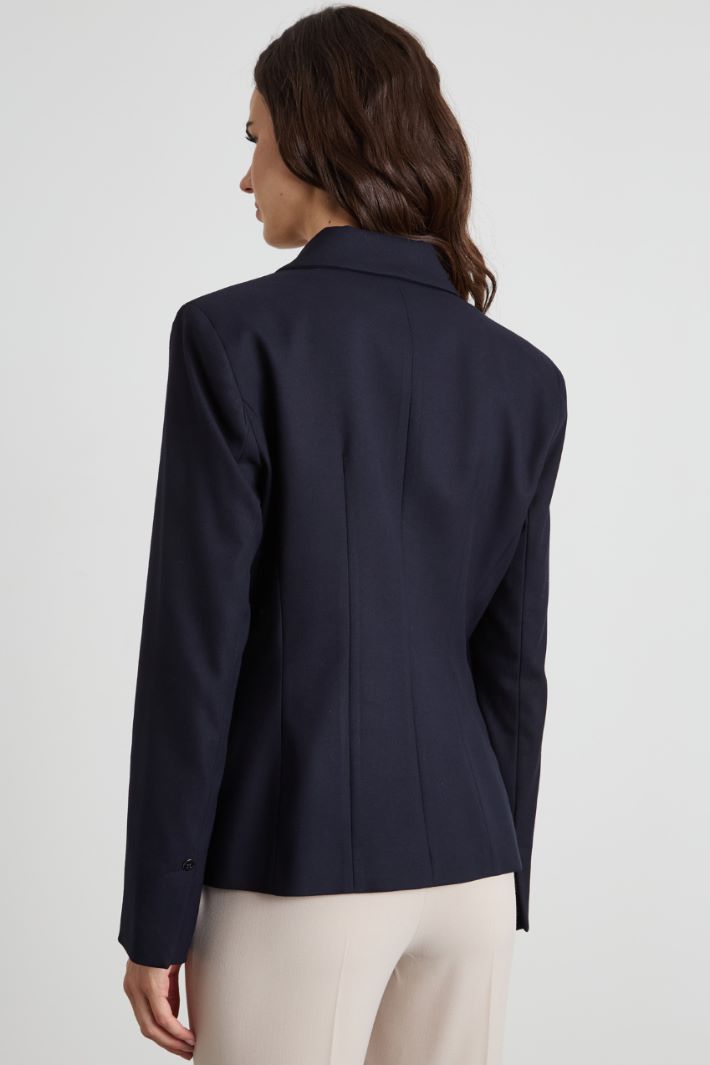 Double-breasted gabardine blazer Intrend - 2