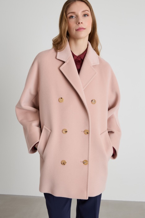 Cappotto doppiopetto in beaver