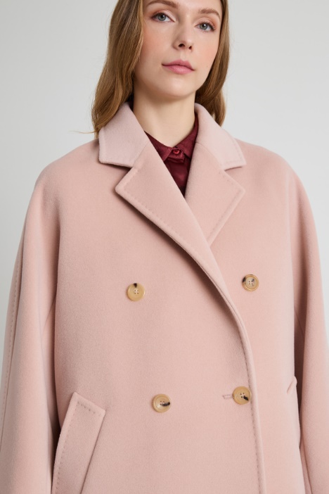 Cappotto doppiopetto in beaver