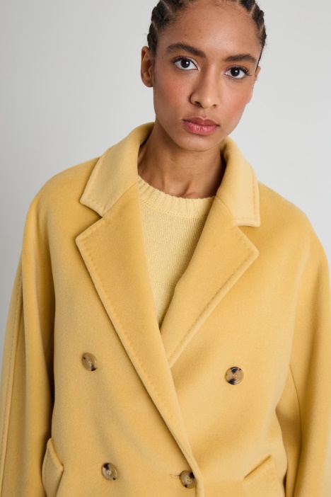 Cappotto doppiopetto in beaver