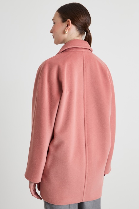 Cappotto doppiopetto in beaver