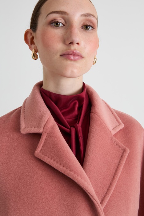 Cappotto doppiopetto in beaver