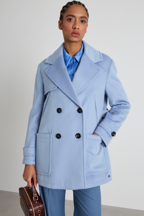 Abrigo de paño de lana