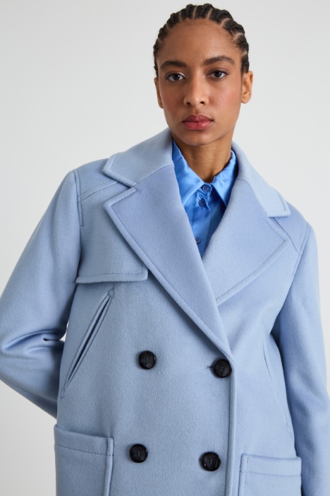 Abrigo de paño de lana