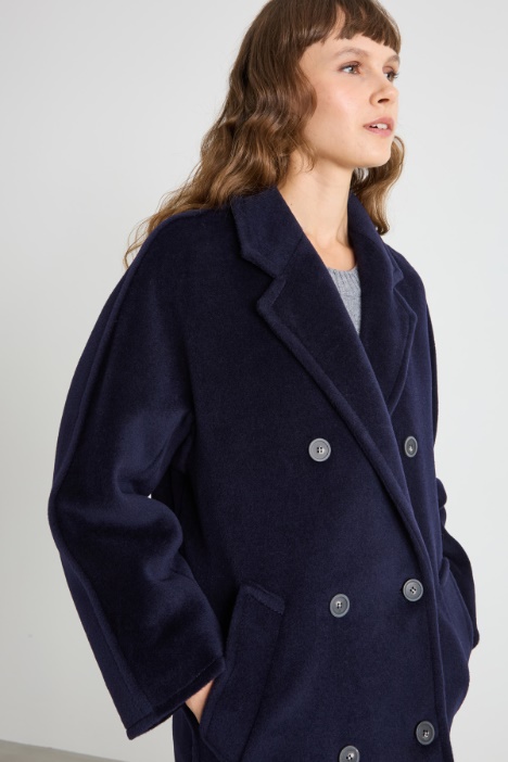 Cappotto caban doppiopetto