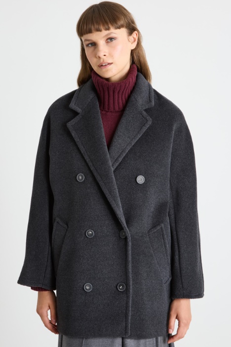 Cappotto caban doppiopetto