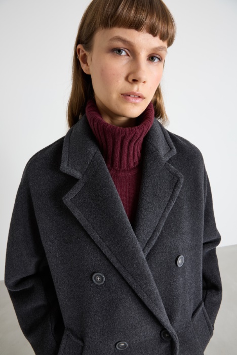 Cappotto caban doppiopetto